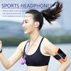 ANEFOSE Earphone Wireless Bluetooth, OWS Hanging Bluetooth 5.4 Earphones, Open Ear Headset Ball - Portable and Comfortable, HiFi Stereo Sound Headphones Noise Cancelling Running Sport (Purple) view 2