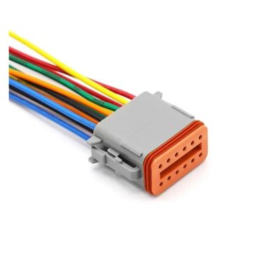 ARETV 5/20/100Set DT06 Series 2/3/4/6/8Core12Pin Electrical Waterproof Connector Plug Socket with 15cm Wiring Harness (Color : 12P Female, Size : 5 Set)