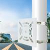 CCTV Security Camera Universal Vertical Pole Mount for Security Camera, Solid Metal Bracket with Loops,2 Loops Suitable for CCTV Cameras PTZ Dome Vertical Pole Mounting Bracket (Hoops 20cm) view 4