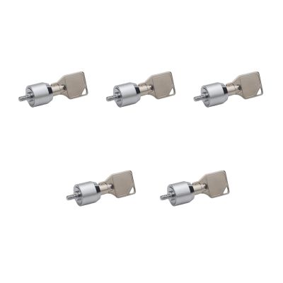 BEIYINAI Silver Metal Desktop Computer Security Locks - Key Lock - 5 Set Computer Case Lock