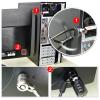 BEIYINAI Silver Metal Desktop Computer Security Locks - Key Lock - 5 Set Computer Case Lock view 2