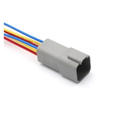ARETV 5/20/100Set DT06 Series 2/3/4/6/8Core12Pin Electrical Waterproof Connector Plug Socket with 15cm Wiring Harness (Color : 6P Male, Size : 20 Sets)