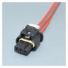ARETV 3-pin Automotive Plug Cable Waterproof Wire 1.2mm Connector Compatible / 3C0973203 872-858-541 7615490-03 (Color : 1pcs Female B) view 1