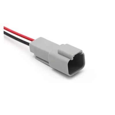 ARETV 5/20/100Set DT06 Series 2/3/4/6/8Core12Pin Electrical Waterproof Connector Plug Socket with 15cm Wiring Harness (Color : 2P Male, Size : 20 Sets)