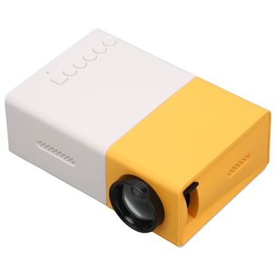 Pyhodi Mini Portable Movie Projector, Compact and Portable for USB HD Multimedia Interface Memory Card, High Performance 1080P HiFi, Suitable for Home Theater, Outdoor Camping (US Plug)