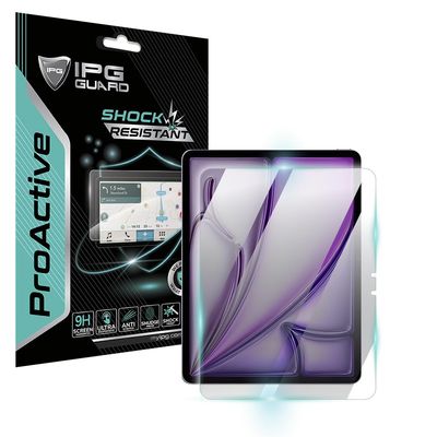 IPG ProActive for iPad Air (M2) 13" 9H Hardness Screen Protector Ceramic Film Ultra Responsive High Clarity Anti Scratch Smudge & Shock Proof Nano Technology Guard for Air13 SC