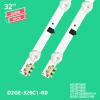 UFDIPLMY 655mm LED Strip D2GE-320SC1-R0 BN96-28489A Compatible with Samsung Sharp 32 '' TV D2GE-320C1-R0 UE32F5000 UE32F5500 UE32F4000 CY-HF320BGSV1H view 2