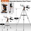 Professional 80mm Refractor Telescope Bundle - High Transmission,White -Telescopio Profesional para Ver Planetas - Telescopes for Adults Astronomy - Refractor Telescope - Astronomy for Kids view 4