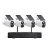 AKAVIG 4MP Solar Power Wireless WiFi Security Camera Kit with 4 Cameras, Outdoor 4CH Solar Energy Surveillance Camera NVR System with Color Night Vision, Two Way Audio view 1