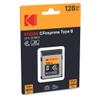 Kodak CFexpress Type B 128GB Memory Card with 1800MBps Read and 1200MBps Write (EKMCFX128GK) view 2