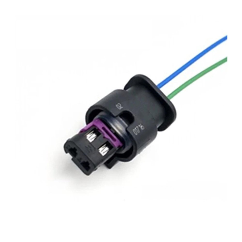 Automotive Electrical connectors 2 Pin Automotive W/a*t-e/r*p-r-o/o/f Connector Wire Harness Female pl;/UG Air Butt with Terminal and Cable 4F0973702/6R0973323/4H0973702A(4F0 973 702,5 Pcs)