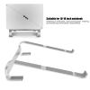 AYNEFY Ergonomic Laptop Stand Heat Dissipation Aluminum Alloy Riser Shelf for Chromebook Silver, AYNEFYbq3af9yg8e view 2