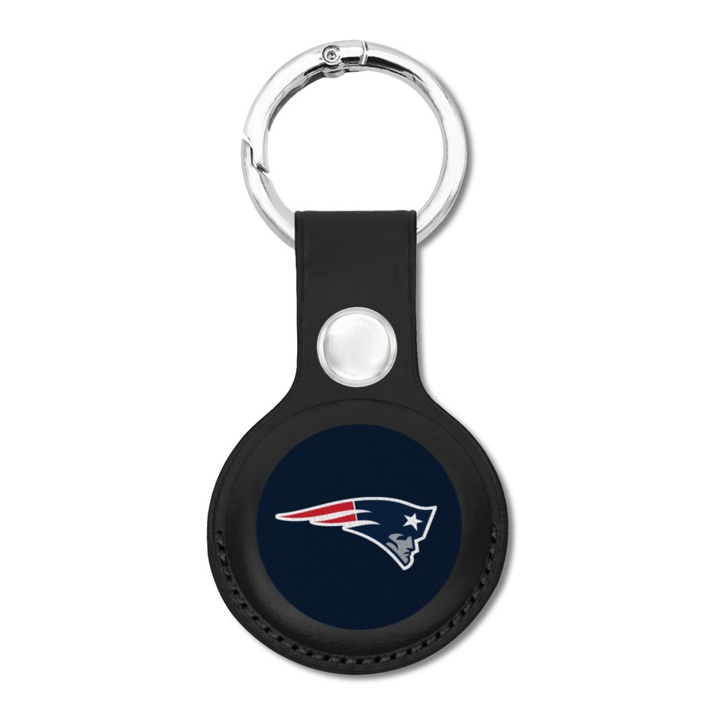 NFL New England Patriots Keychain Apple AIR TAG Holder for Dogs & Cats, Case for Apple Airtag Tracker, GPS Dog Tracking Device Pendant Holder