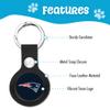 NFL New England Patriots Keychain Apple AIR TAG Holder for Dogs & Cats, Case for Apple Airtag Tracker, GPS Dog Tracking Device Pendant Holder view 3