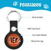 NFL Cincinnati Bengals Keychain Apple AIR TAG Holder 2-Pack for Dogs & Cats, Case for Apple Airtag Tracker, GPS Dog Tracking Device Pendant Holder view 3