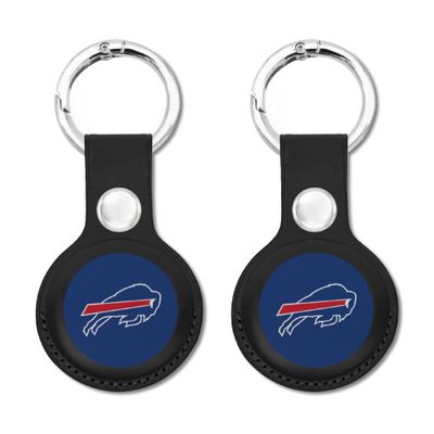 NFL Buffalo Bills Keychain Apple AIR TAG Holder 2-Pack for Dogs & Cats, Case for Apple Airtag Tracker, GPS Dog Tracking Device Pendant Holder