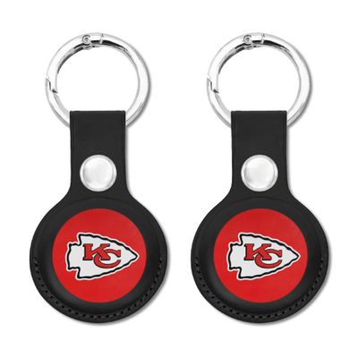 NFL Kansas City Chiefs Keychain Apple AIR TAG Holder 2-Pack for Dogs & Cats, Case for Apple Airtag Tracker, GPS Dog Tracking Device Pendant Holder