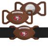 NFL SAN Francisco 49ERS Football Apple AIR TAG Holder 2-Pack for Dogs & Cats, Case for Apple Airtag Tracker, GPS Dog Tracking Device Collar Holder view 1