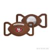 NFL SAN Francisco 49ERS Football Apple AIR TAG Holder 2-Pack for Dogs & Cats, Case for Apple Airtag Tracker, GPS Dog Tracking Device Collar Holder view 3