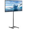 VIVO Extra Tall TV Floor Stand for 13 to 65 inch Screens up to 44 lbs, LCD LED OLED 4K Smart Flat, Curved Monitor Panels, Max VESA 400x400, 70.5 inch Pole for Treadmills, Black, STAND-TV18 view 1