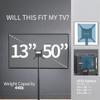 VIVO Extra Tall TV Floor Stand for 13 to 65 inch Screens up to 44 lbs, LCD LED OLED 4K Smart Flat, Curved Monitor Panels, Max VESA 400x400, 70.5 inch Pole for Treadmills, Black, STAND-TV18 view 4