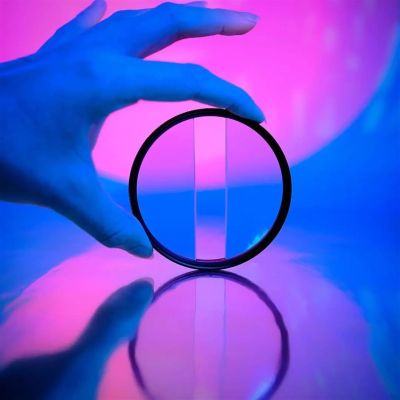 77/82/72mm Blur Effects Camera Lens Filter Photography Foreground Special Effects Double Half Moon Variable Prism Lens for DSLR (Color : 77mm)