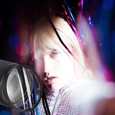 55/58/62/67/72/77/82mm Camera Filter Kaleidoscope Special Effects Photography Accessories DSLR Lens Prism (Size : 77mm, Color : Double Split Prism)