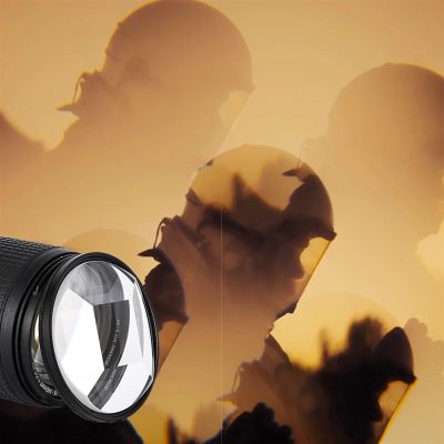 55/58/62/67/72/77/82mm Camera Filter Kaleidoscope Special Effects Photography Accessories DSLR Lens Prism (Size : with 67 Adapter Ring, Color : 4 Plus 1 Prism)