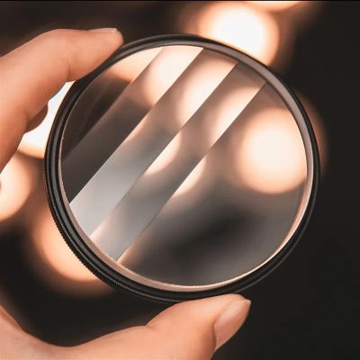 77mm Photography Camera Foreground Blur Half Edge Linear Prism Filter SLR Camera Lens Accessories Special Effects Filter (Color : Add 67mm Adapter)