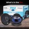 Pyle 5.25 Car Sound Speaker (Pair) Car Stereo Wiring Kit - Upgraded Blue Poly Injection Cone 3-Way 200 Watt Peak - Audio Amplifier & Subwoofer Speaker Installation Cables (4 Gauge) view 4