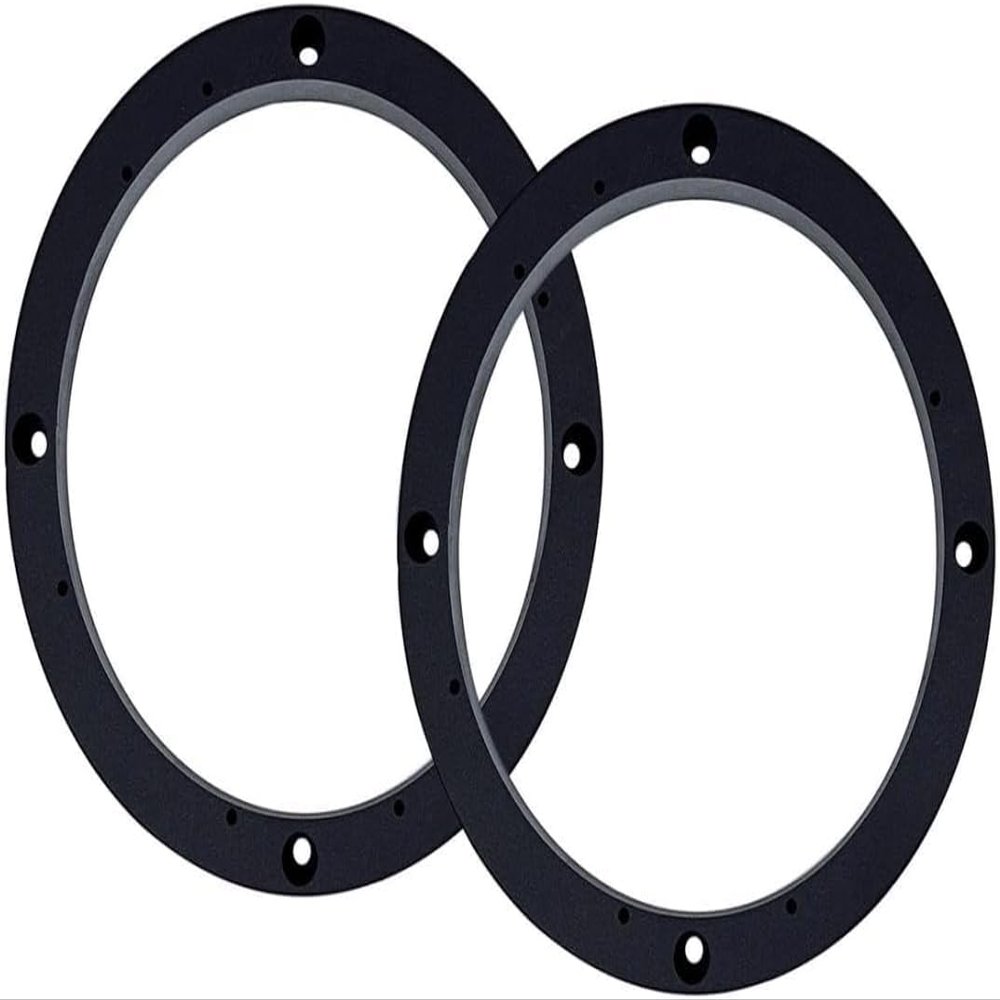 Audiopipe 6.5 Inch Universal Speaker Space Rings Adds 1 Inch Extra Mounting Depth (1 Pair)
