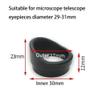ZTBH Microscope Accessories Kit 2pcs Inner 28-36mm Rubber Ring Eyecups Eyepiece Cover Guards for Microscopes Telescope Eyeshield Microscope Slides (Color : Inner 30mmOuter 37mm) view 2