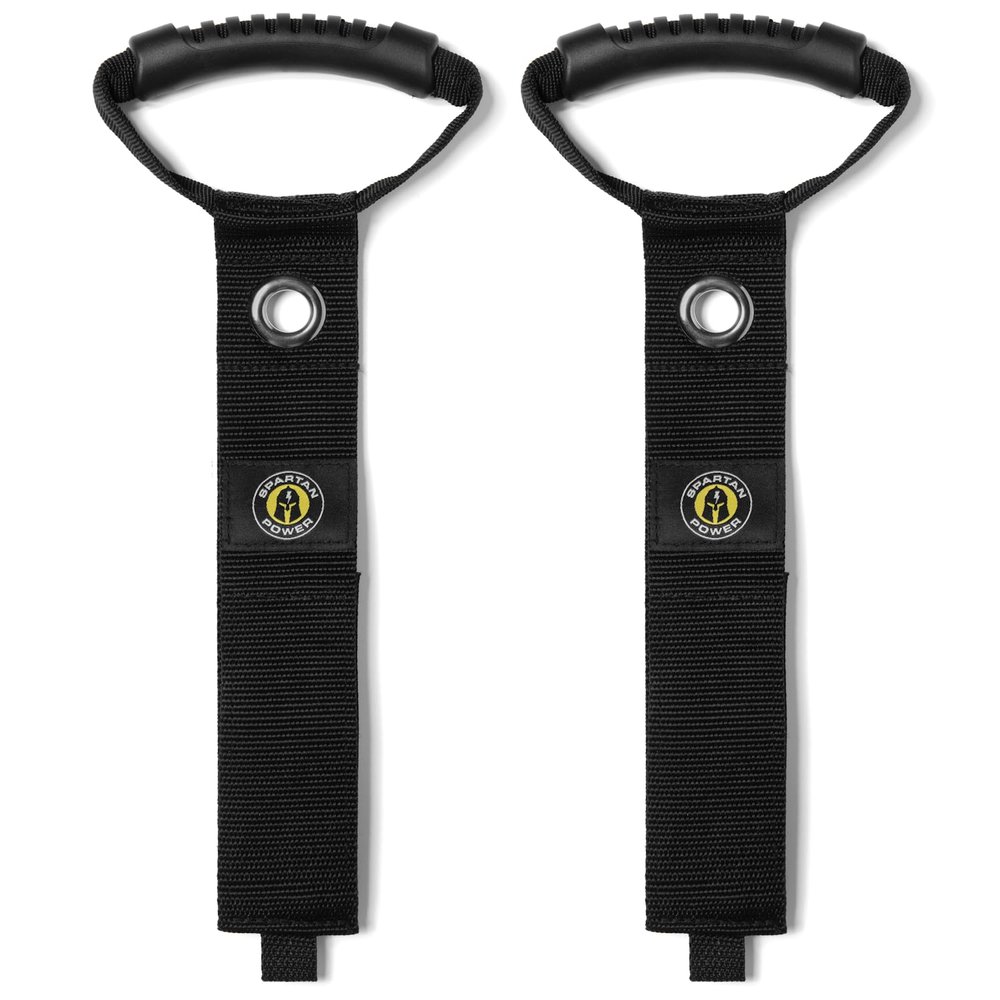 Spartan Power Heavy Duty Storage Straps with Handle, 2" X 22" Extension Cord Holder Organizer for Garage Organization and Hose Storage (2 Pack)