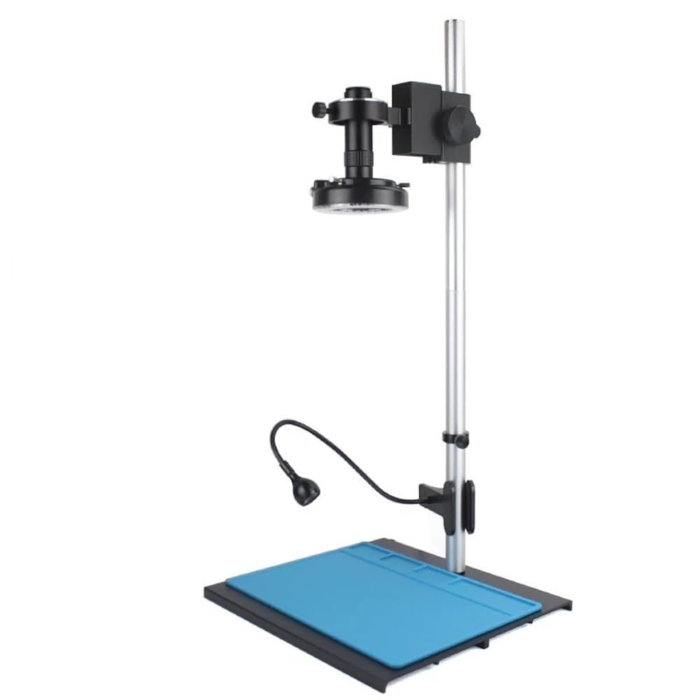 Microscope Accessories Kit 48MP 4K USB HDMI Digital Video Monocular Microscope Camera Continus Zoom 130X 180X C-Mount lens For Soldering Phone Repair Tools Microscope Slides ( Color : G No Camera )