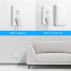 Flat Extension Cord with Outlet Cover, Olcorife Flat Plug Power Strip with 8 Outlets and 4 USB Ports, 2000 Joules Surge Protector, 10 FT Cord Hidden Outlet Extender for Tight Spaces view 4