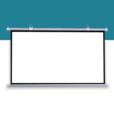 FUREMA Manual Pull-Down Projector Screen 40/60inch Roll Wall Mounted Projector Screen Format 4:3/16:9 Home Theater Projector Curtain 3D HD for Indoor Outdoor (Size : 40inch-4:3)