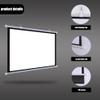FUREMA 40" 50" 60" Manual Projector Screen HD, Home Theater Projector Movie Screen, Pull Down Projection Screen, Picture Quality, Wrinkle Free, Easy Roll Up (Size : 72inch-16:9) view 3
