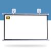 FUREMA 40" 50" 60" Manual Projector Screen HD, Home Theater Projector Movie Screen, Pull Down Projection Screen, Picture Quality, Wrinkle Free, Easy Roll Up (Size : 40inch-16:9) view 2