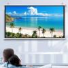 FUREMA 40" 50" 60" Manual Projector Screen HD, Home Theater Projector Movie Screen, Pull Down Projection Screen, Picture Quality, Wrinkle Free, Easy Roll Up (Size : 72inch-4:3) view 1