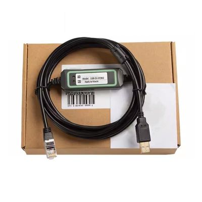 USB-EH-VCB02 for EH Series PLC Debugging Cable Communication Data Programming Cable Download Cable Gold-Plated High-Speed Stable Model FT232RL Chip 3 Meter