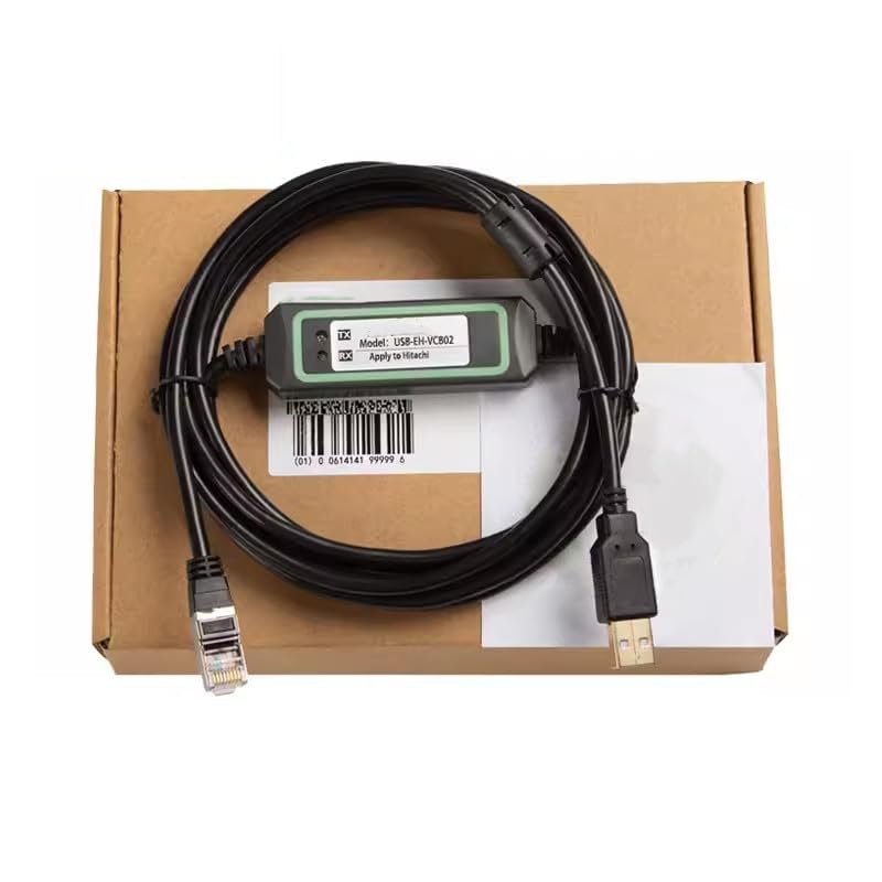 USB-EH-VCB02 for EH Series PLC Debugging Cable Communication Data Programming Cable Download Cable Gold-Plated High-Speed Stable Model FT232RL Chip 3 Meter