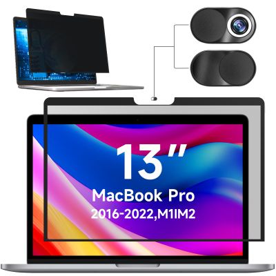 Mamol Privacy Screen for MacBook Pro 13 Inch(2016-2022, M1, M2) & MacBook Air 13" (2018-2021, M1), MagicSuction Removable Vacuum Adsorption Anti Spy
