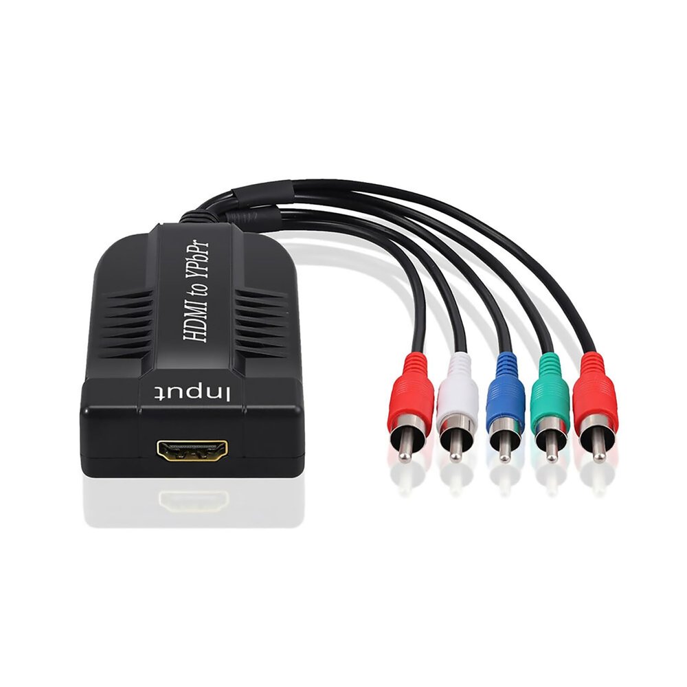 HD to YPBPR Male Converter Supports 1080P Video Audio Converter Adapter 5RCA RGB R/L Audio Output