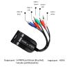 HD to YPBPR Male Converter Supports 1080P Video Audio Converter Adapter 5RCA RGB R/L Audio Output view 2