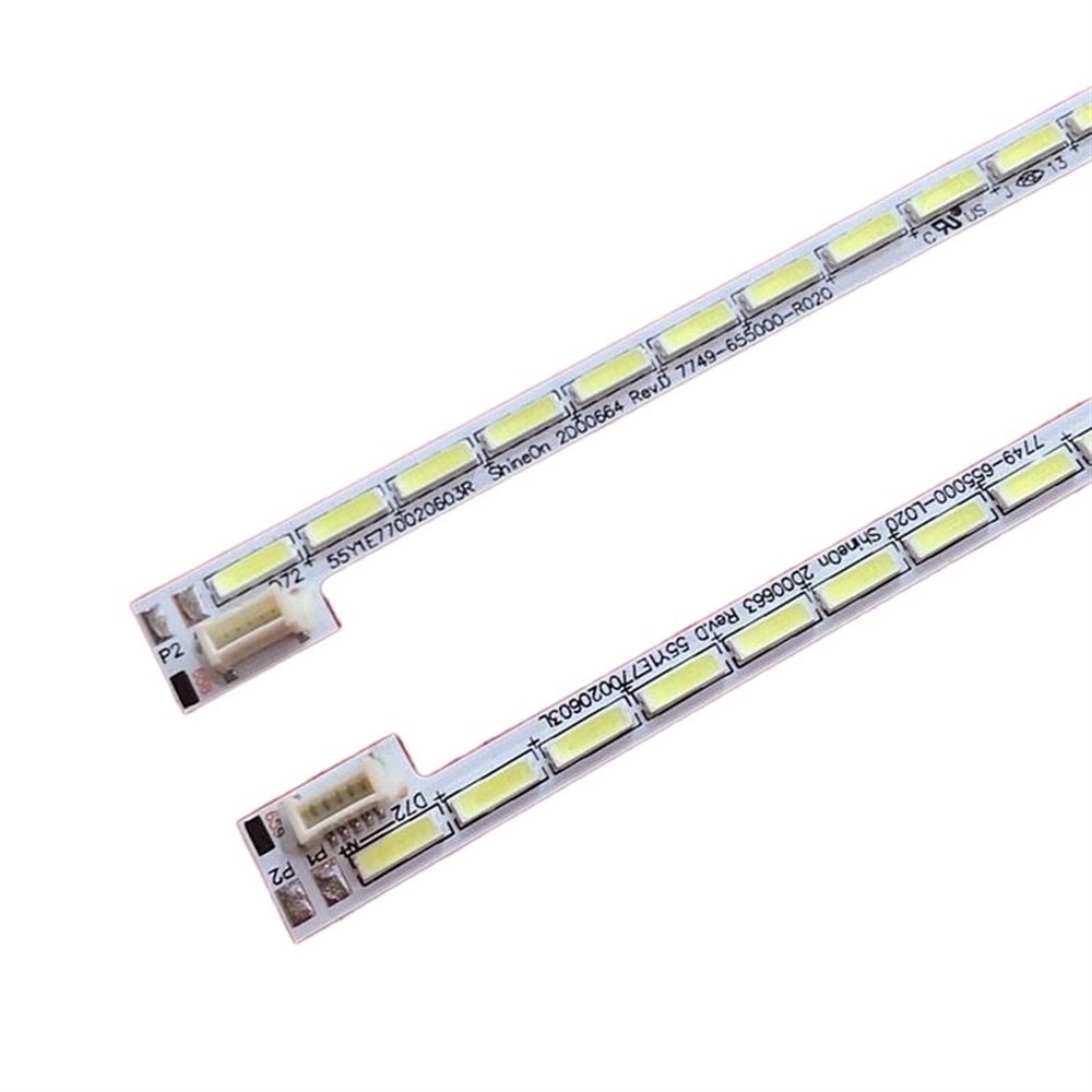 UFDIPLMY Compatible with SKYWORTH Kukai 55K1Y Light Bar 55Y1E770020603L REL550FY 72LED 607MMLeft + Right 100% New