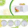 Gloreen 4-Pack 2.9 Gallon Square Plastic Bucket with Sealed Lid, White view 4