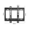 AVXANKTG 25kg Adjustable TV Wall Mount Bracket Flat Screen TV Frame with Level Fits 14-42 Inch HDTV Flat Screen TV, Black view 2