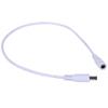 Bottone Power Extension Cable 5.5x2.1mm Female to 5.5mmx2.1mm Male Power Cable for CCTV Security Cameras Surveillance, White view 1