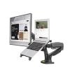 AVXANKTG Desktop F160 + FP-2 Gas Spring arms for 17"-27" Monitor Stand + 10"-17" Laptop Stand air Pressure mounting Bracket Load 2-9kg (Color : Matte Charcoal NoUSB) view 1