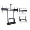 AVXANKTG LCD TV Mobile Cart 32-100 Inch 1800 Dual Screen Video Conferencing TV Stand, Black view 4
